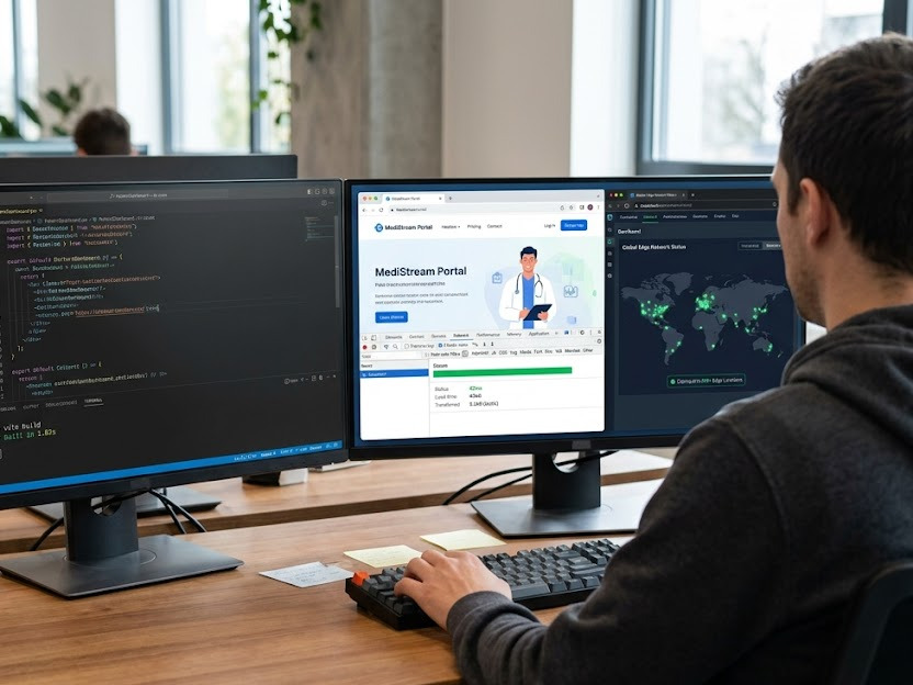 Static site generation and Cloudflare Pages architecture for holistic brand web development- global edge network deployment